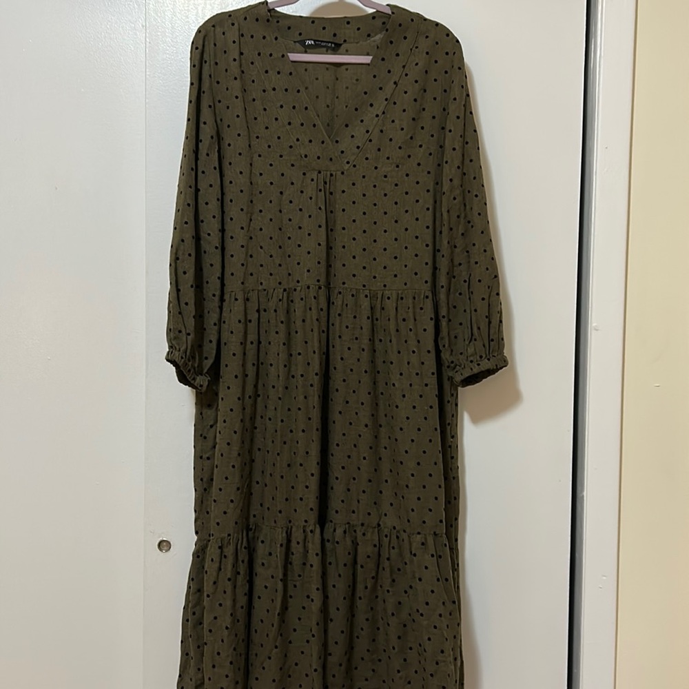 Zara polka dot dress